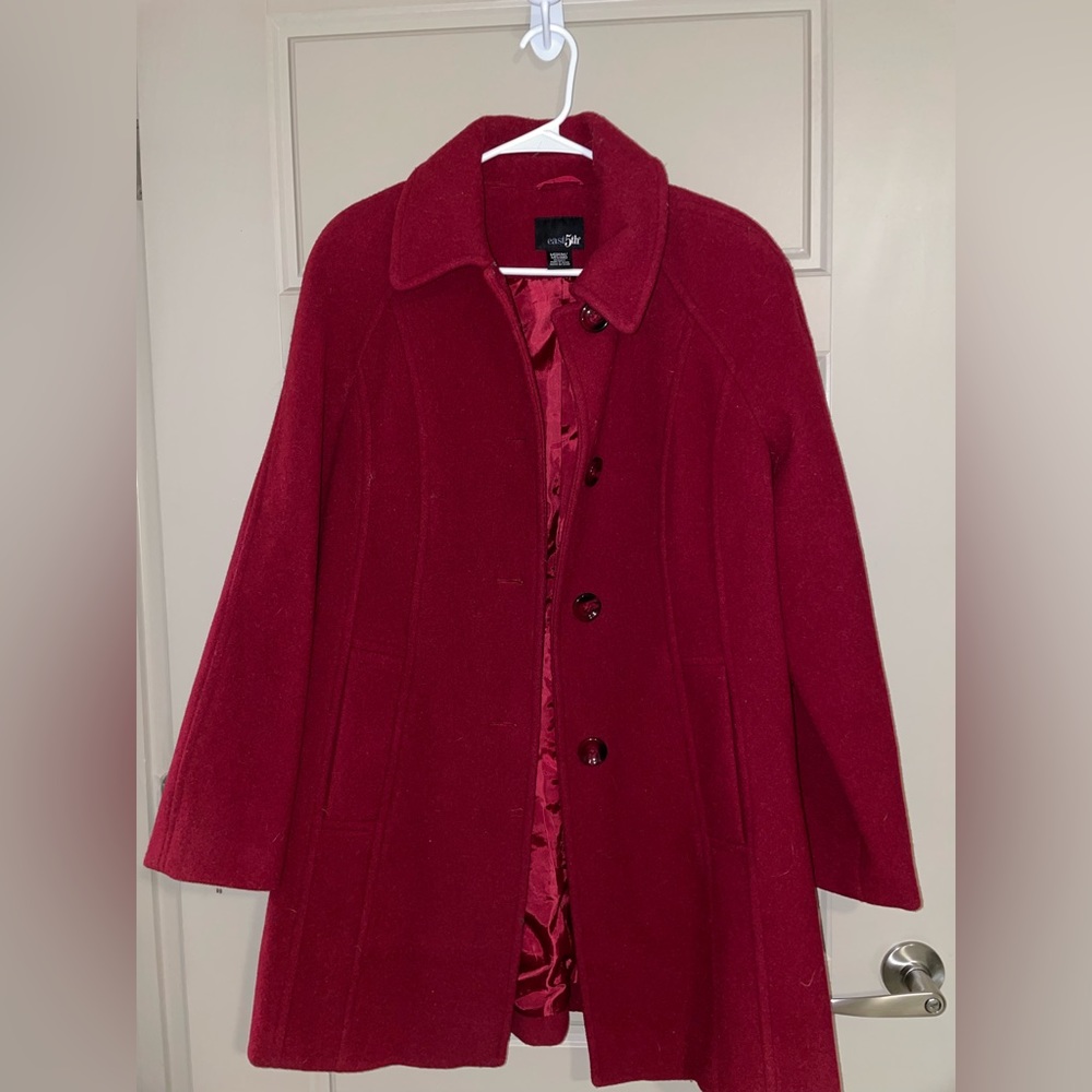 East 5th Red Peacoat View 2